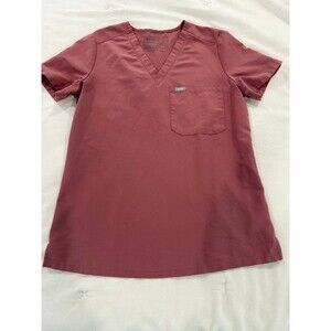 Figs scrub top XS mauve